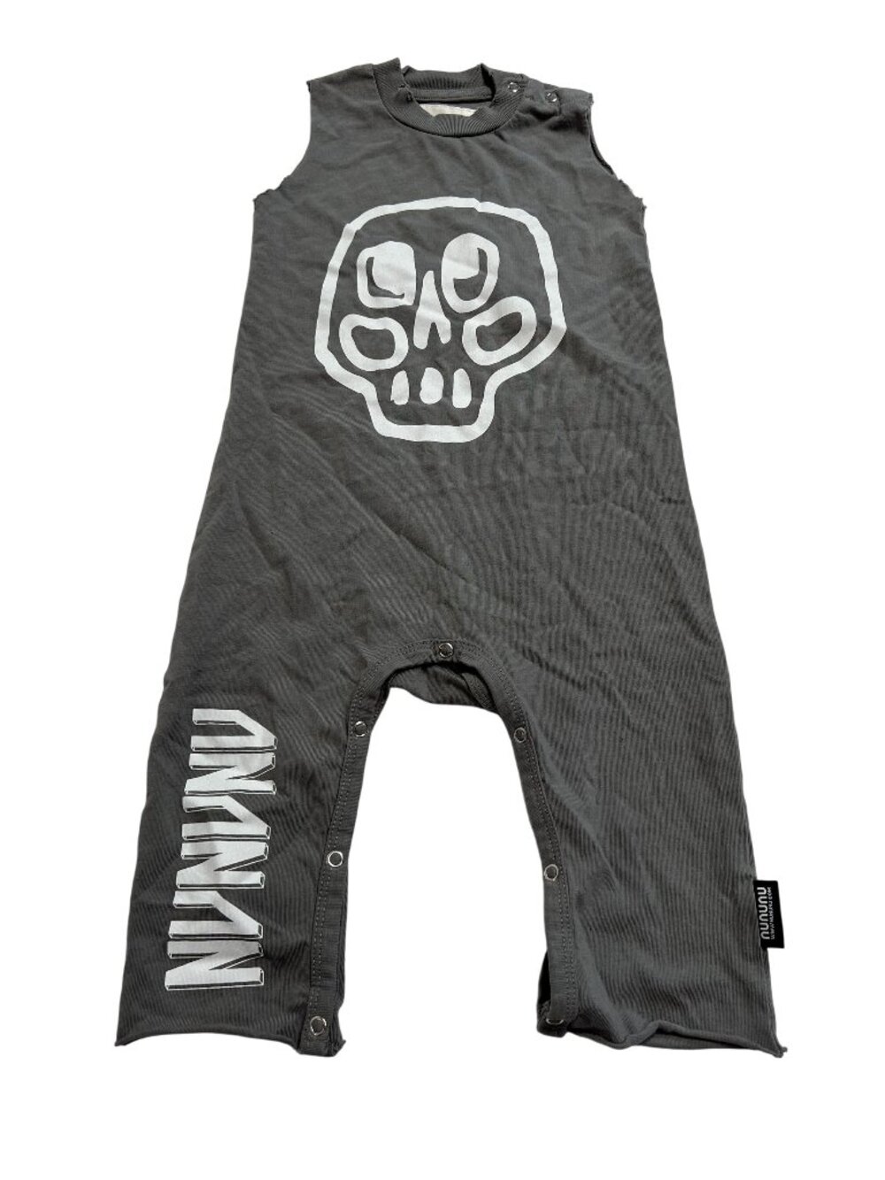 Nununu Silou Skull Tank Overall in Concrete